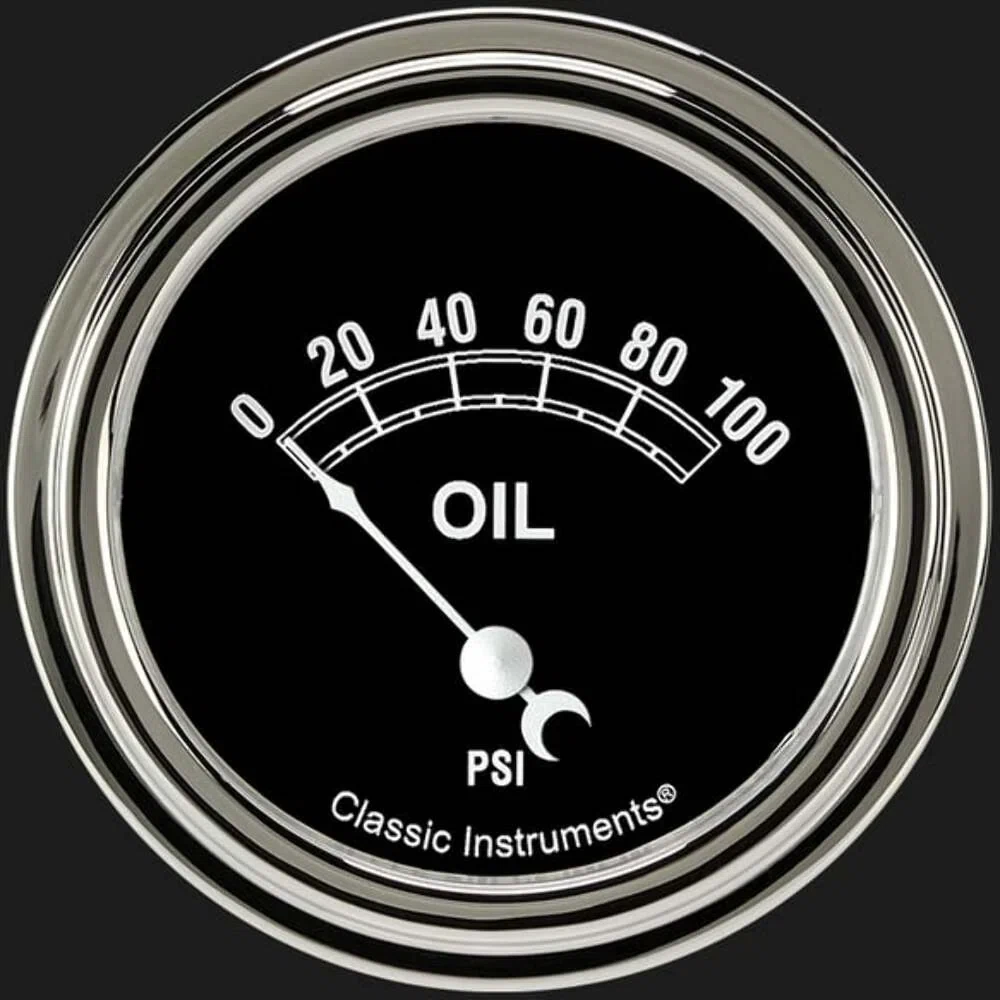 Traditional 2 5_8_ Oil Pressure Gauge TR281SLF